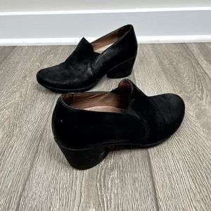 Dansko Robin Loafer Burnished Nubuck Shoes Black Size 36